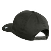 US Air Force Veteran with Wing Embroidered Solid Cotton Cap - Charcoal OSFM