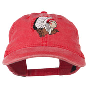 Southwest Indian Embroidered Washed Cap