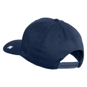 US Air Force Veteran with Wing Embroidered Solid Cotton Cap - Navy OSFM
