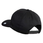 US Air Force Veteran with Wing Embroidered Solid Cotton Cap - Black OSFM