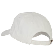 Indiana with Map Outline Embroidered Washed Cotton Twill Cap