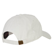 Indiana with Map Outline Embroidered Washed Cotton Twill Cap