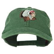 Southwest Indian Embroidered Washed Cap