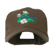 USA State Flower Idaho Mock Orange Embroidered Cap