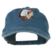 Southwest Indian Embroidered Washed Cap