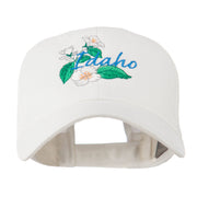 USA State Flower Idaho Mock Orange Embroidered Cap