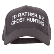 I'd Rather Be Ghost Hunting Heat Transfer 5 Panel Cotton Jersey Knit Cap