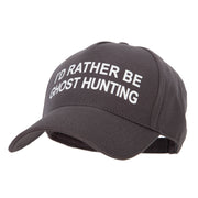 I'd Rather Be Ghost Hunting Heat Transfer 5 Panel Cotton Jersey Knit Cap