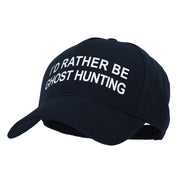 I'd Rather Be Ghost Hunting Heat Transfer 5 Panel Cotton Jersey Knit Cap