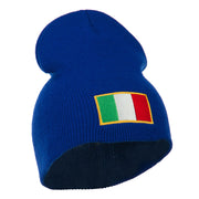 Europe Italy Flag Embroidered Short Beanie