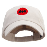 Bat Armor Shield Embroidered Low Profile Washed Cap - Stone OSFM