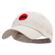 Bat Armor Shield Embroidered Low Profile Washed Cap - Stone OSFM