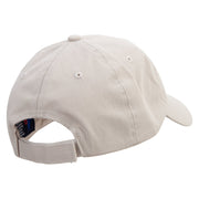 Bat Armor Shield Embroidered Low Profile Washed Cap - Stone OSFM