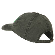 Irish Embroidered Washed Pigment Dyed Cap