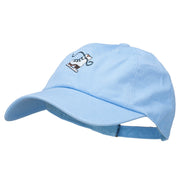 Ice Skate Embroidered Unstructured Cap