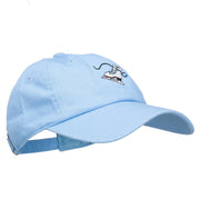 Ice Skate Embroidered Unstructured Cap