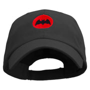 Bat Armor Shield Embroidered Low Profile Washed Cap - Black OSFM