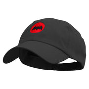 Bat Armor Shield Embroidered Low Profile Washed Cap - Black OSFM