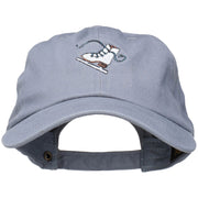 Ice Skate Embroidered Unstructured Cap