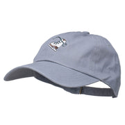 Ice Skate Embroidered Unstructured Cap