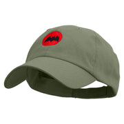 Bat Armor Shield Embroidered Low Profile Washed Cap - Olive OSFM