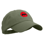 Bat Armor Shield Embroidered Low Profile Washed Cap - Olive OSFM