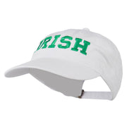 Irish Embroidered Washed Pigment Dyed Cap