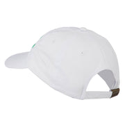 Irish Embroidered Washed Pigment Dyed Cap