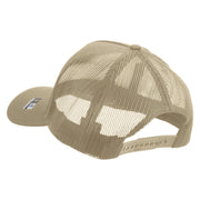 Licensed U.S. Army Veteran Military Embroidered Twill 5 panel Mesh Back Cap - Khaki OSFM