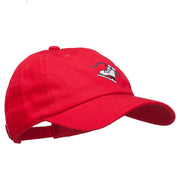 Ice Skate Embroidered Unstructured Cap