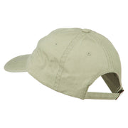 Italy Flag Embroidered Washed Cotton Twill Cap