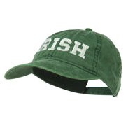 Irish Embroidered Washed Pigment Dyed Cap