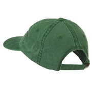 Irish Embroidered Washed Pigment Dyed Cap