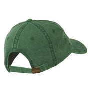 Irish Embroidered Washed Pigment Dyed Cap