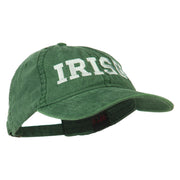 Irish Embroidered Washed Pigment Dyed Cap