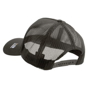 Licensed U.S. Army Veteran Military Embroidered Twill 5 panel Mesh Back Cap - Charcoal OSFM