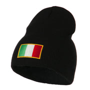 Europe Italy Flag Embroidered Short Beanie