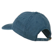 Italy Flag Embroidered Washed Cotton Twill Cap