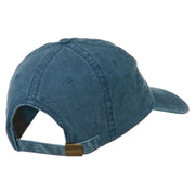 Italy Flag Embroidered Washed Cotton Twill Cap