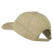 Irish Embroidered Washed Pigment Dyed Cap