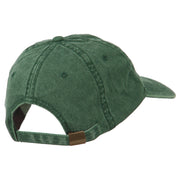 Italy Flag Embroidered Washed Cotton Twill Cap