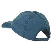 Irish Embroidered Washed Pigment Dyed Cap