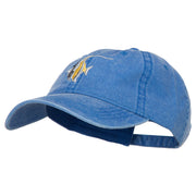 Angelfish Embroidered Washed Cotton Cap