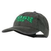 Irish Four Leaf Clover Embroidered Dyed Cap