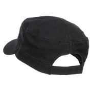 Infected Embroidered Garment Washed Army Cap