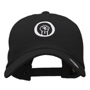 In Power Fist Embroidered Cotton Twill Cap