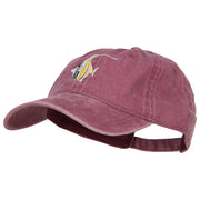 Angelfish Embroidered Washed Cotton Cap