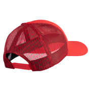 U.S. Marine Corps 3rd Marine Division Embroidered 6 Panel Structured Cotton Twill Mesh Cap Made in USA - Red OSFM