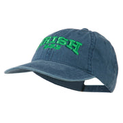 Irish Four Leaf Clover Embroidered Dyed Cap