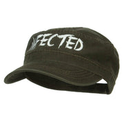 Infected Embroidered Garment Washed Army Cap